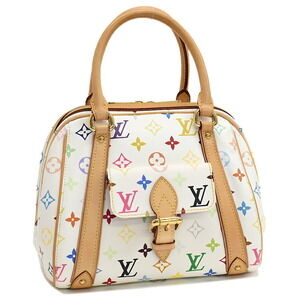 Louis Vuitton Priscilla Handbag Multicolore Multicolor Leather White